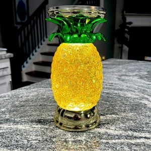 New Bath and Body Works Summer Pineapple Glitter Candle Holder